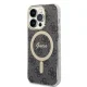 Apple iPhone 14 Pro 6.1\" Guess 4G Print MagSafe Case Cover (GUBPP14LH4EACSK) + Charger, Black