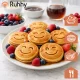 Ruhhy 27273 Smiley Face Pancake Pan, 10.5-Inch Non-Stick Griddle for Eggs, Induction