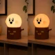 Kids Night Light Ghost LED USB-C, 2 Modes, White/Brown