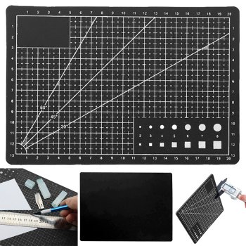 Self-healing cutting mat for modeling A5, 15x22 cm, black