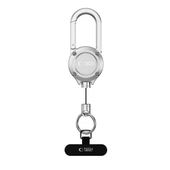 Tech-Protect ATH02 UrbanLoop Retractable Cable Holder - Silver