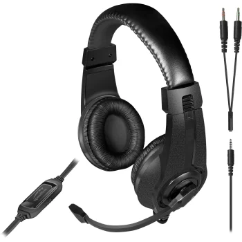 Speedlink LEGATOS Stereo Gaming Headset for PC/PS5/Xbox/Switch, Black