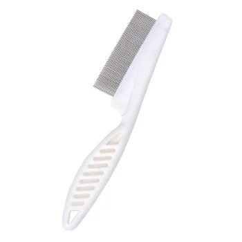 Pet Grooming Comb for Undercoat Removal, White