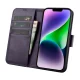 iCarer 2in1 Leather Flip Case for iPhone 14 Plus with RFID Protection, Dark Purple (WMI14220727-DP)
