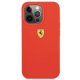 Ferrari Silicone Case for iPhone 13 Pro Max Red