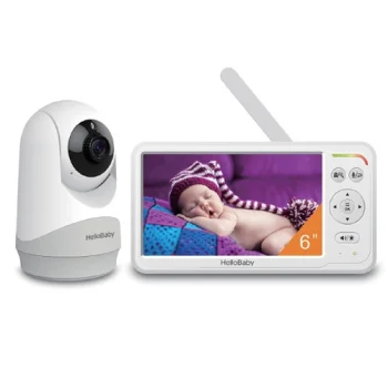 Видеоняня HelloBaby 6" PTZ камера 4000 мАч