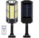 300W Solar LED Light with Motion Sensor and Remote, Black