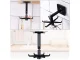 Rotating Kitchen and Bathroom Hanger with 6 Hooks, Black