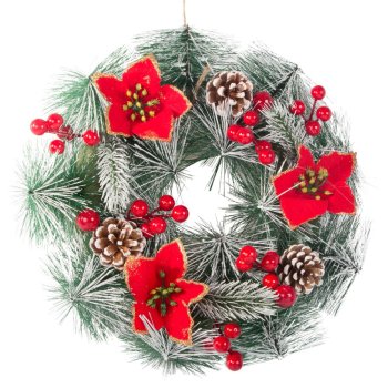 Christmas Door Wreath, 20 cm