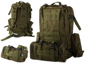 Military Tactical Survival Backpack, 48.5L, Green