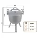 Berdsen Cast Iron Campfire Cauldron 8L Bd-482