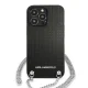 Karl Lagerfeld Textured & Chain Case for iPhone 13 Pro / 13 - Black