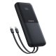 Baseus Lipow 10000mAh 22.5W Powerbank with Dual Built-in Cable with Display (with additional black Baseus Simple USB-A...