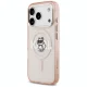Karl Lagerfeld IML Choupette Sketch Logo MagSafe Case for iPhone 17 Pro, Pink