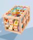 Wooden Block Sorter Montessori Sensory Cube