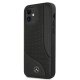 Mercedes MEHCP12SCDOBK iPhone 12 mini 5,4\" black hardcase Leather Perforated Area