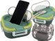 Lunch Box with Compartments and Cutlery, Green, 1000ml
