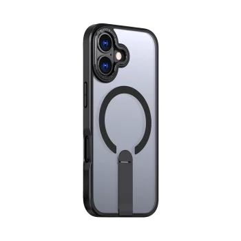 Hybrid Armor X Case for iPhone 17 with MagSafe Stand, Black