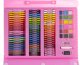 Kid\'s Painting Drawing Accessories (pencils, paints, brushes, etc.) Set in a Case, 208 pcs.