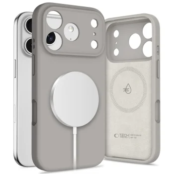 Tech-Protect iPhone 17 Pro Max Case Silicone MagSafe, Gray