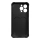 Card Armor Case for iPhone 13 Mini with Card Holder Black