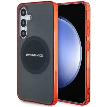 Mercedes AMG Case for Samsung Galaxy S24 Transparent Bicolor MagSafe, Black