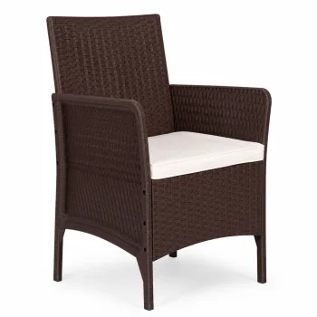 MultiGarden Garden Armchair with Cushion, Brown