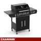 Kaminer Varen Black 4.0 Gas Grill 3+1 13.5kW with Cast Iron Grate