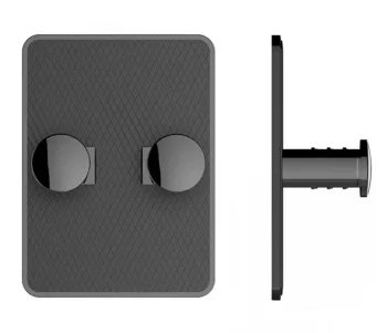 Self-Adhesive Razor Holder and Wall Hook AG807, Black