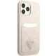 Guess 4G Triangle Logo Cardslot Case for iPhone 13 / 13 Pro - Pink