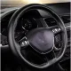 Xtrobb 25304 Sew-On Eco-Leather Steering Wheel Cover, 37-39 cm, Black