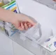 Adjustable Refrigerator Drawer Organizer, 4 pcs, Transparent