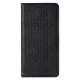 Magnet Strap Case Wallet Folio Case for Samsung Galaxy S22+ with Stand and Wrist Strap, Black