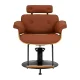 Hairdressing Chair Gabbiano Florencja Brown with Black Base
