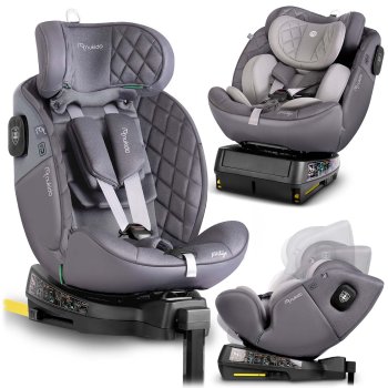 Nukido Prestige Line Kids Car Seat Grey 0-36 kg ISOFIX