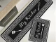 Kitchen Rug Set of 2 Non-Slip Cushioned Floor Mats for Kitchen Floor Runner, Black