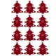 Ruhhy Christmas Cutlery Holders Christmas Tree, 12 pcs, Red