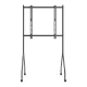 Maclean MC-180 B TV Cart / Stand on Wheels, 37-80\", 50kg, VESA 600x400, Black