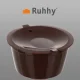Ruhhy Reusable Coffee Capsules, 6 pcs, Brown