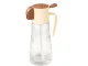 2-in-1 Glass Olive Oil Sprayer and Dispenser 380ml, Beige