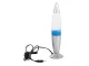 Lava Lamp Night Light, Silver/Blue