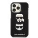 Karl Lagerfeld Karl&Choupette Head vāciņš iPhone 13 Pro Max - Black