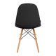 Scandinavian Ergonomic Chair 4Rico QS-185 Eco-Leather, Black