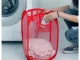 Foldable Laundry and Toy Basket, 40L, Red