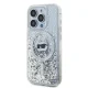 Karl Lagerfeld iPhone 15 Pro Max Case Liquid Glitter Choupette Head MagSafe, Transparent