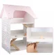 Bakalu Large Wooden Dollhouse with 3 Floors and Furniture