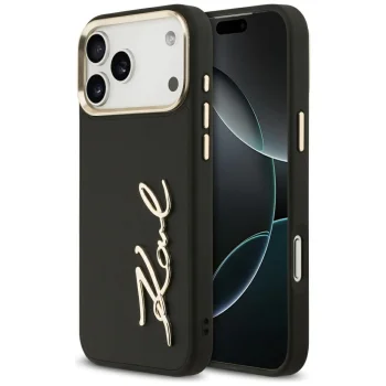 Karl Lagerfeld Karl Script Logo Phone Case Cover iPhone 17 Pro Max - Black