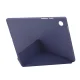 Samsung Galaxy Tab A8 10.5 (2021) (2022) (SM-X200/X205) V-fold Stand Silicone Book Case Cover, Purple