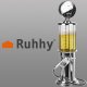 Ruhhy Gas Pump Beverage Dispenser, 1L