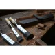 Kirschen Firmer Chisel Set with Leather Bag, 4 pcs (10, 16, 20, 26 mm)